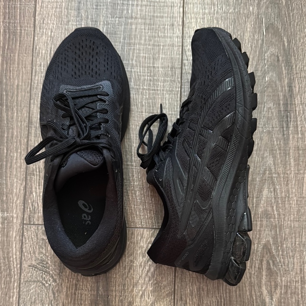 ASICS Jet Black Athletic Sneakers